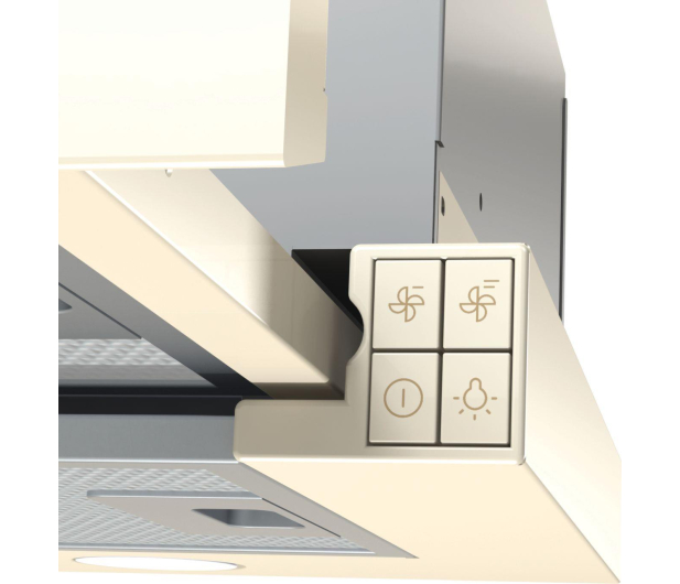 GORENJE BHP62CLI Beżowy 435m3/h 71dB Klasa C 60cm Sterowanie Mechaniczne LED - 1014709 - zdjęcie 5